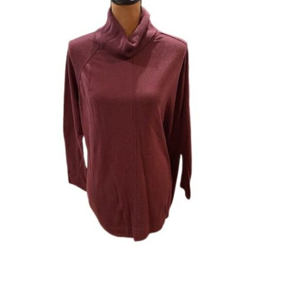 Caslon Sweaters - Caslon Turtleneck Tunic Turtleneck Sweater in Purple – Size Large